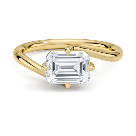 18K Yellow Gold East-West Atelier Diamond Ring