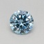 0.34 Ct. Fancy Vivid Blue Round Lab Grown Diamond