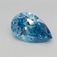 2.20 Ct. Fancy Vivid Blue Pear Lab Grown Diamond