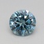 0.44 Ct. Fancy Vivid Blue Round Lab Grown Diamond