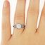 The Joy Ring, smalltop view on a hand