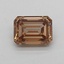 1.06 Ct. Fancy  Brown Emerald Lab Grown Diamond