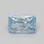 4.09 Ct. Fancy Vivid Blue Radiant Lab Grown Diamond