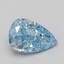 3.03 Ct. Fancy Vivid Blue Pear Lab Grown Diamond