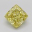 3.01 Ct. Fancy Intense Yellow Cushion Lab Grown Diamond