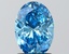 1.60 Ct. Fancy Vivid Blue Oval Lab Grown Diamond