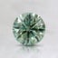 0.71 Ct. Fancy Vivid Pacific Green Round Lab Grown Diamond