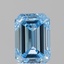 2.14 Ct. Fancy Vivid Blue Emerald Lab Grown Diamond