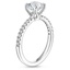 18K White Gold Bliss Diamond Ring, smallside view