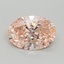 1.58 Ct. Fancy Vivid Pink Oval Lab Grown Diamond