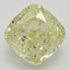 1.80 Ct. Fancy Light Yellow Cushion Diamond