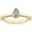 18K Yellow Gold Liliana Diamond Ring, smalltop view