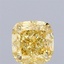 1.57 Ct. Fancy Intense Yellow Cushion Lab Grown Diamond