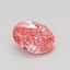 0.54 Ct. Fancy Vivid Pink Oval Lab Grown Diamond