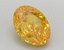 1.08 Ct. Fancy Vivid  Yellow Oval Lab Grown Diamond