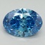 2.06 Ct. Fancy Vivid Blue Oval Lab Grown Diamond