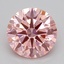 1.33 Ct. Fancy Vivid Pink Round Lab Grown Diamond