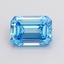 1.12 Ct. Fancy Vivid Blue Emerald Lab Grown Diamond