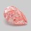 3.10 Ct. Fancy Vivid Pink Pear Lab Grown Diamond
