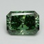 3.00 Ct. Fancy Vivid Pacific Green Radiant Lab Grown Diamond