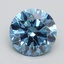 2.61 Ct. Fancy Intense Blue Round Lab Grown Diamond