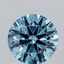 1.05 Ct. Fancy Vivid Blue Round Lab Grown Diamond