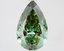 2.56 Ct. Fancy Vivid Green Pear Lab Grown Diamond