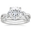 18KW Moissanite Willow Bridal Set (1/4 ct. tw.), smalltop view