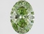 1.41 Ct. Fancy Vivid Green Oval Lab Grown Diamond
