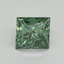 1.04 Ct. Fancy Vivid Pacific Green Princess Lab Grown Diamond