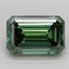 3.07 Ct. Fancy Vivid  Green Emerald Lab Grown Diamond