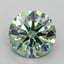 1.21 Ct. Fancy Vivid Pacific Green Round Lab Grown Diamond
