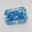 1.52 Ct. Fancy Vivid Blue Radiant Lab Grown Diamond