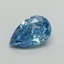 0.50 Ct. Fancy Vivid Blue Pear Lab Grown Diamond