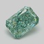 1.11 Ct. Fancy Vivid Green Radiant Lab Grown Diamond