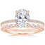 14K Rose Gold Demi Diamond Ring (1/3 ct. tw.) with Marseille Diamond Ring (1/3 ct. tw.)