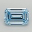 2.01 Ct. Fancy Intense  Blue Emerald Lab Grown Diamond