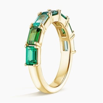 Luxe Spring Ombre Emerald Cut Ring