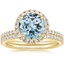 18KY Aquamarine Waverly Diamond Bridal Set (2/3 ct. tw.), smalltop view