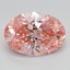 2.25 Ct. Fancy Vivid Pink Oval Lab Grown Diamond