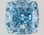 3.10 Ct. Fancy Vivid Blue Cushion Lab Grown Diamond