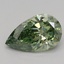 2.09 Ct. Fancy Vivid Green Pear Lab Grown Diamond