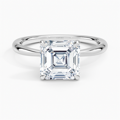 18K White Gold Freesia 2mm Solitaire Ring
