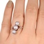 The Vaughn Ring, smallzoomed in top view on a hand