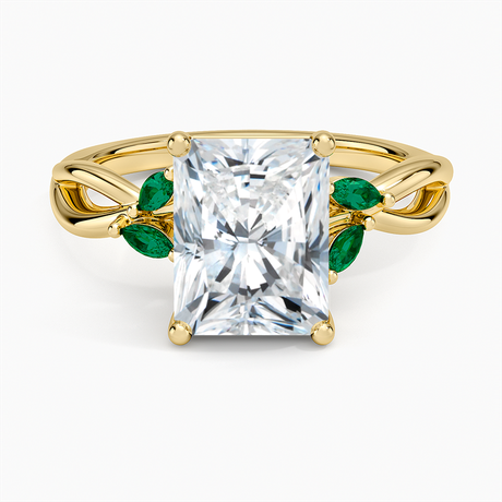 Engagement Ring With Emeralds