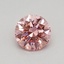0.40 Ct. Fancy Vivid Pink Round Lab Grown Diamond