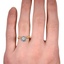 The Tanessa Ring, smallzoomed in top view on a hand