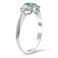The Nedra Ring, smalltop view on a hand