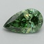 5.11 Ct. Fancy Vivid Green Pear Lab Grown Diamond