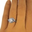 The Mariel  Ring, smalltop view on a hand